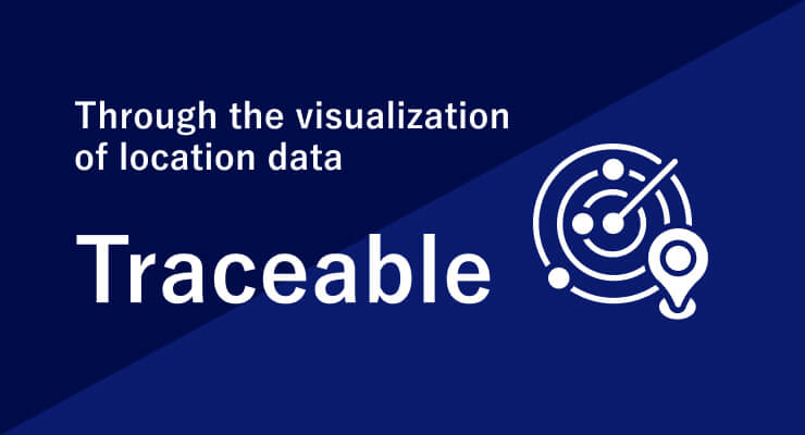 Traceable via visualized location data